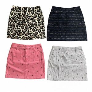 LOFT & British Khaki Mini Skirt Collection - Leopard, Navy, Pink, White
